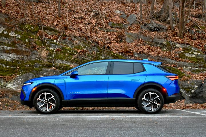 2025 Chevrolet Equinox EV profile view.