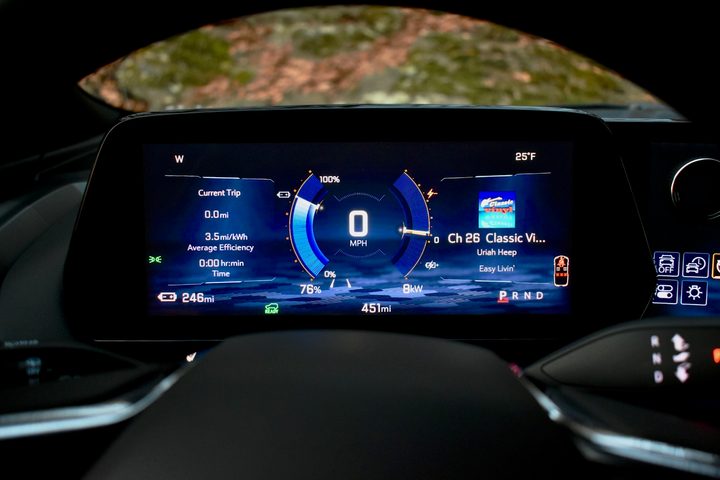 2025 Chevrolet Equinox EV instrument cluster.