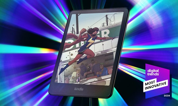 The Kindle Colorsoft graphic for DT's Most Innovative award.
