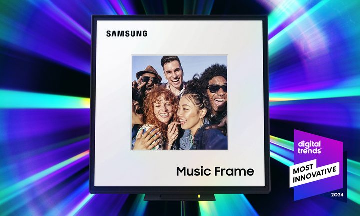 The Samsung Music Frame graphic for DT's Most Innovative awards.