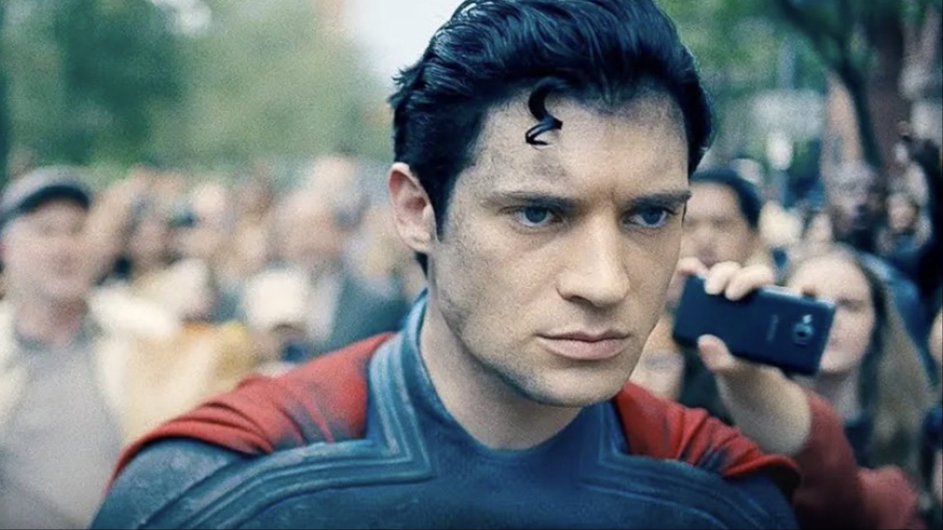 Superman walks with a concerned look on his face in "Superman."