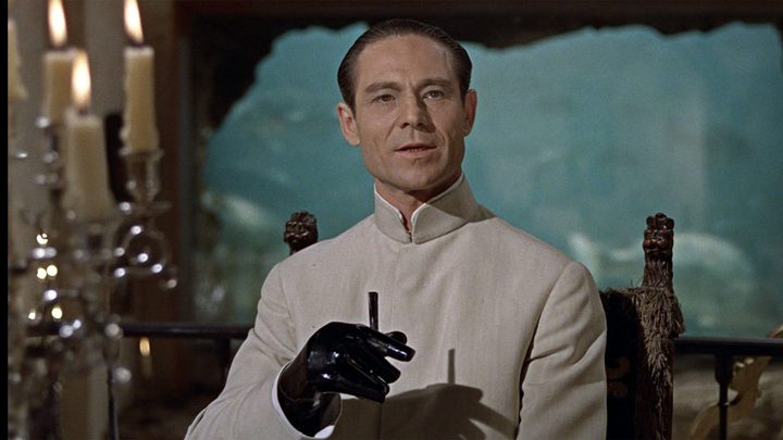 Joseph Wiseman as the title character in Doctor No.