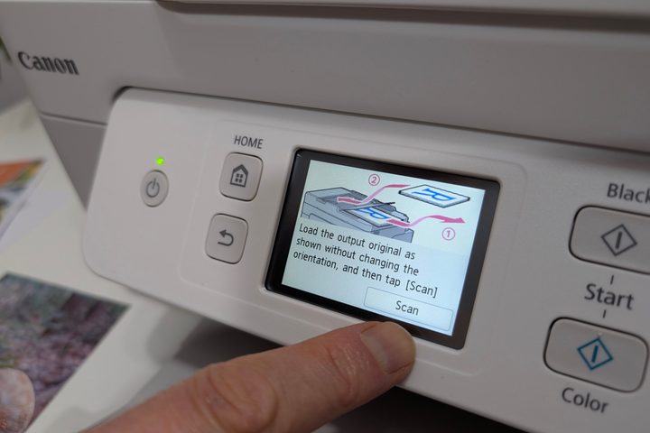 The MegaTank Pixma G4280 requires manual flipping to copy double-sided documents.