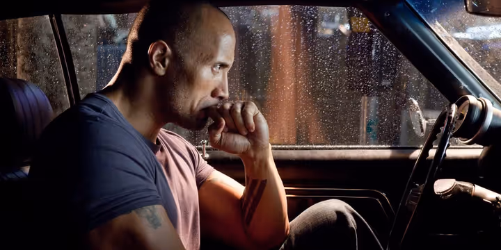 Dwayne Johnson in Faster
