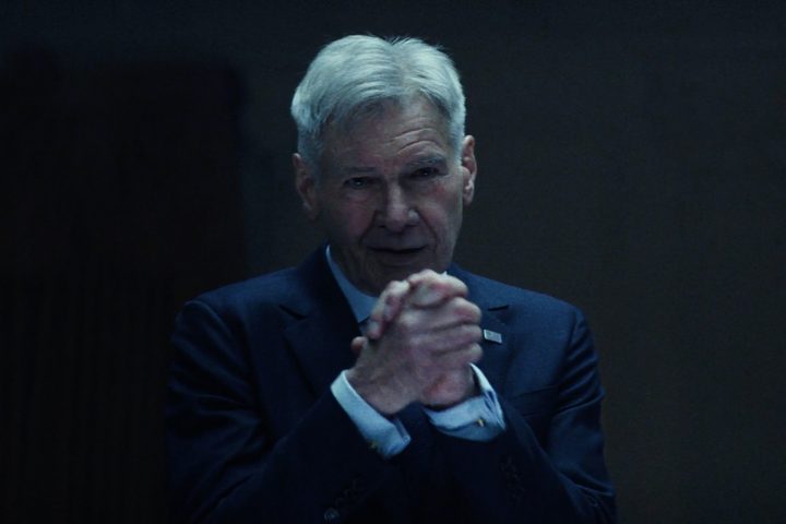 Harrison Ford claps his hands together in Captain America: Brave New World.