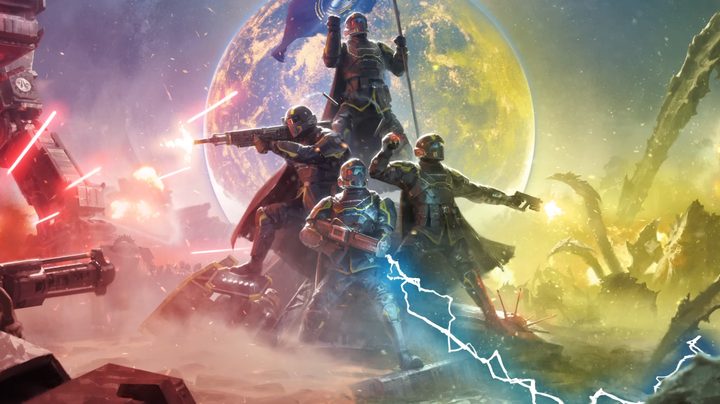 High res key art for Helldivers 2- Escalation of Freedom.