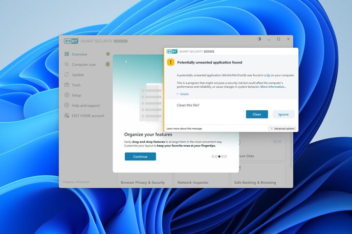 I opted out of unwanted app detection but Eset Premium scanned and notified me anyway.