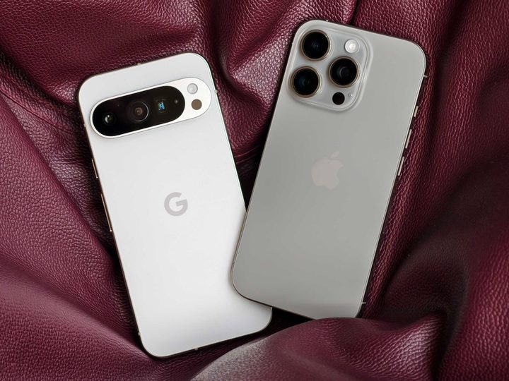 Pixel 9 Pro and iPhone 16 Pro.