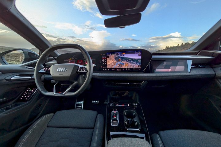 2025 Audi A6 e-tron interior.