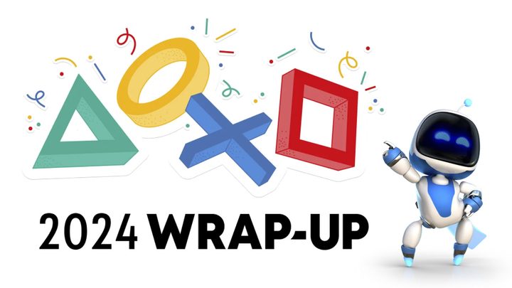 PlayStation 2024 warp up banner with astro bot.