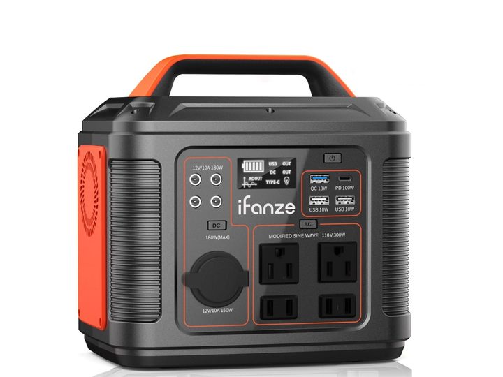The Qunler iFanze 300W Portable Power Station on a white background.