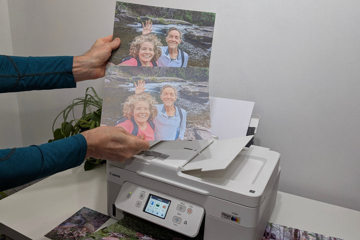 The MegaTank Pixma G4280 requires tweaking to get get usable plain paper photos.