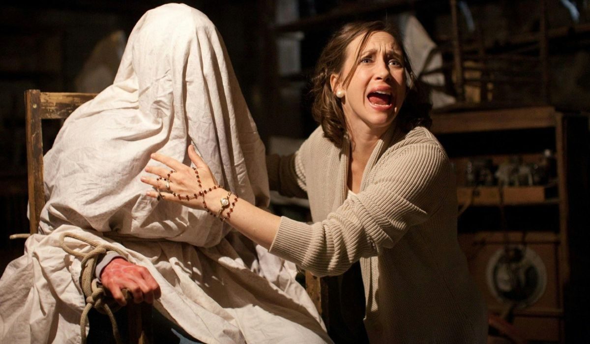 The Warrens try to stop a haunting in The Conjuring