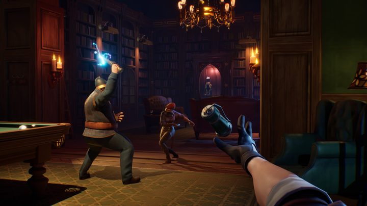 A player throws a grenade in Thick as Thieves.