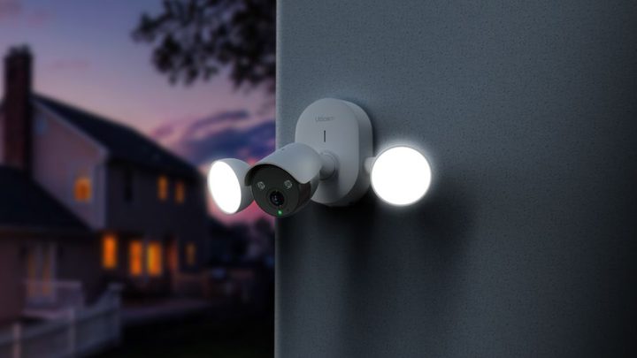 The Ulticam IQ Floodlight in the dark.