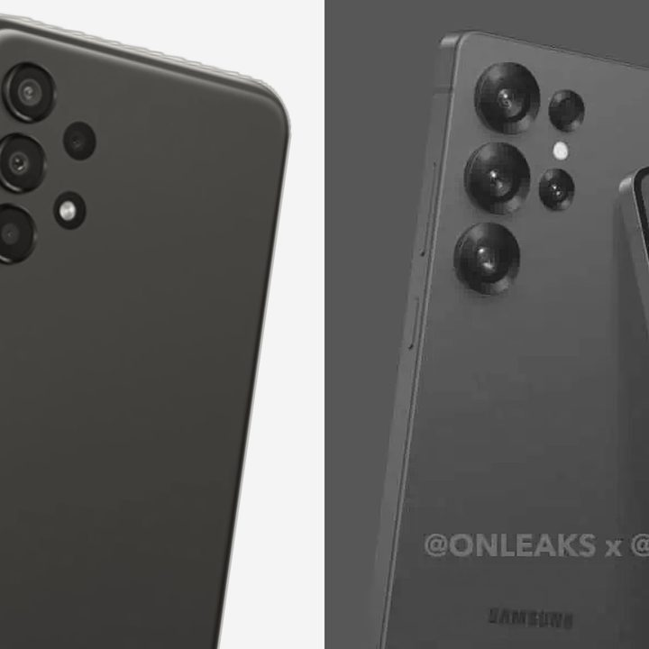 Comparison of a mid-range Samsung phone and Galaxy S25 Ultra.