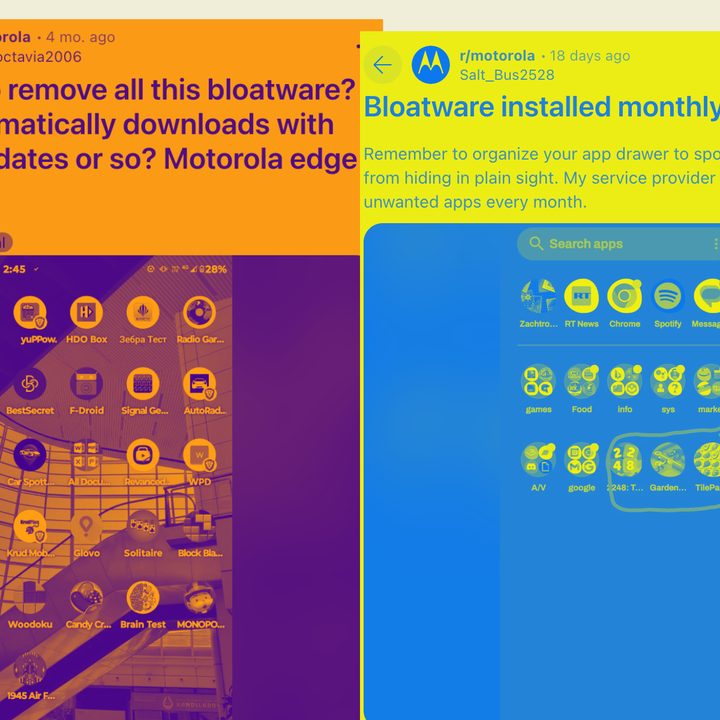 Sample of user complaints about Motorola phones. Set 5.