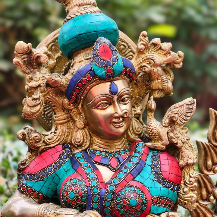 Statue of Hindu goddess captured with the Vivo X200 Pro.