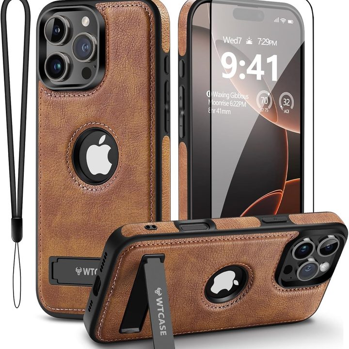 WTCase Leather case for iPhone 16