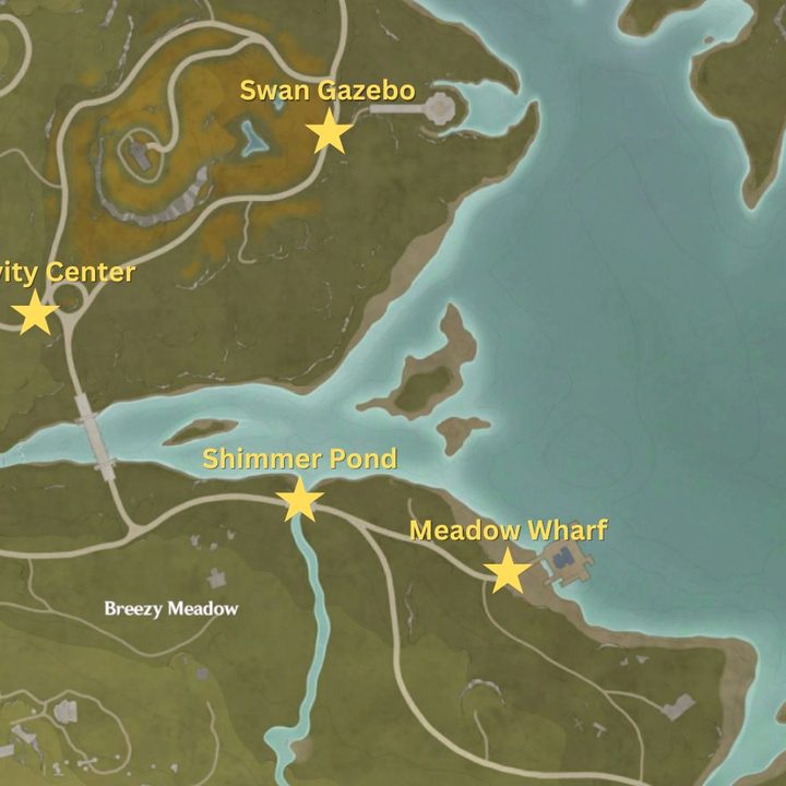 Aventura Breezy Meadow map 1 in Infinity Nikki.