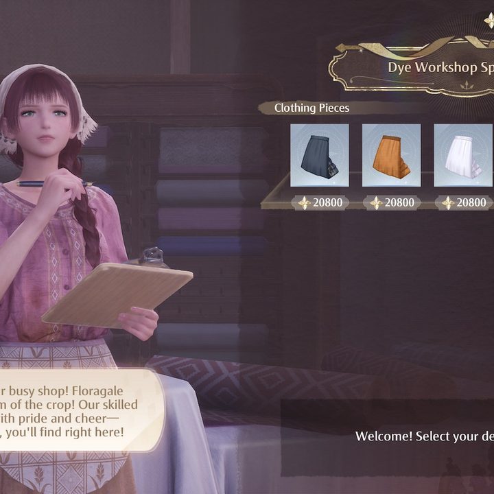 Dye Workshop store in Infinity Nikki.