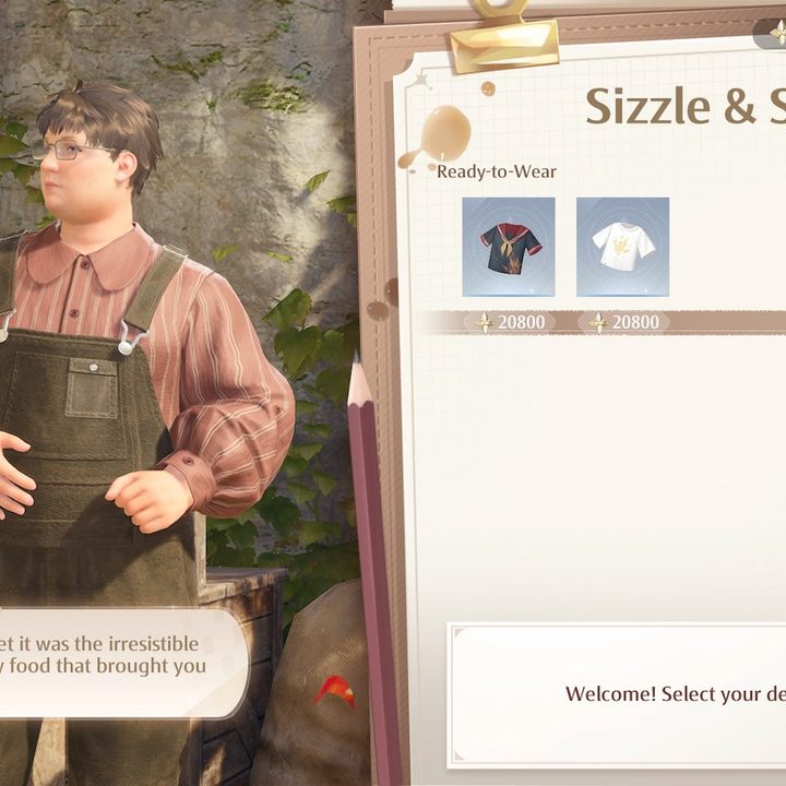 Sizzle and Stitch shop in Infinity Nikki.