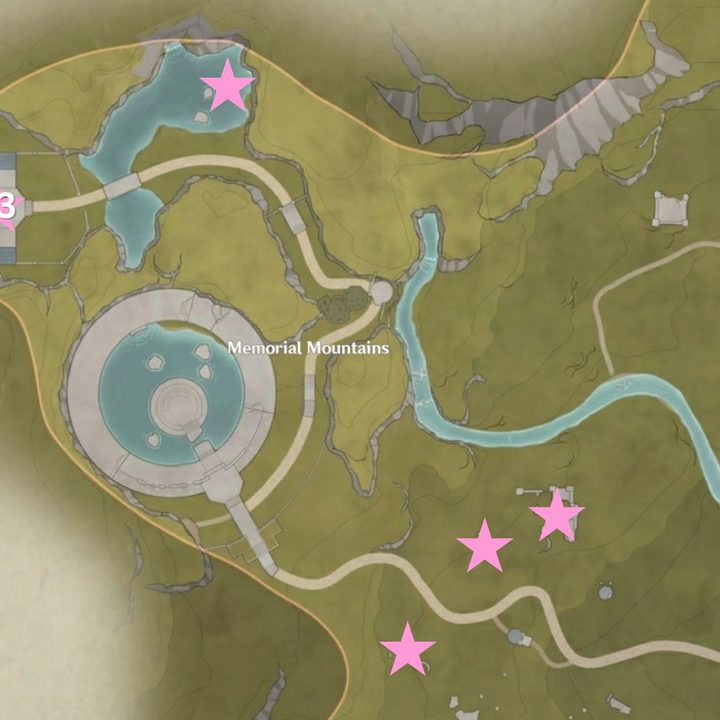 Infinity Nikki Whimstar map Memorial Mountains
