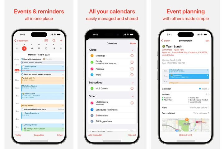 Apple Calendar.