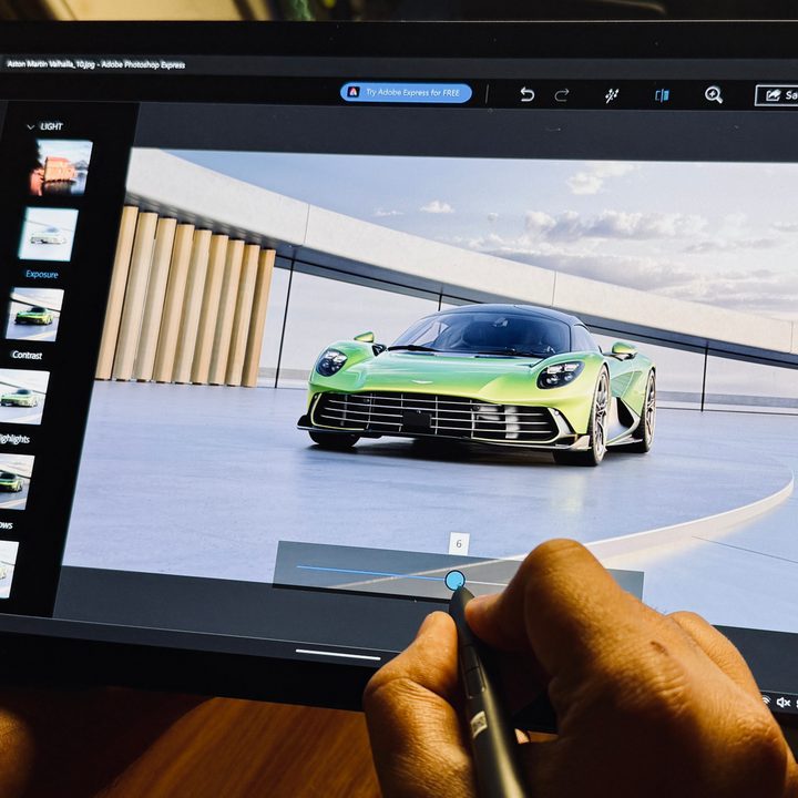 Editing image on the Asus ProArt PZ13.