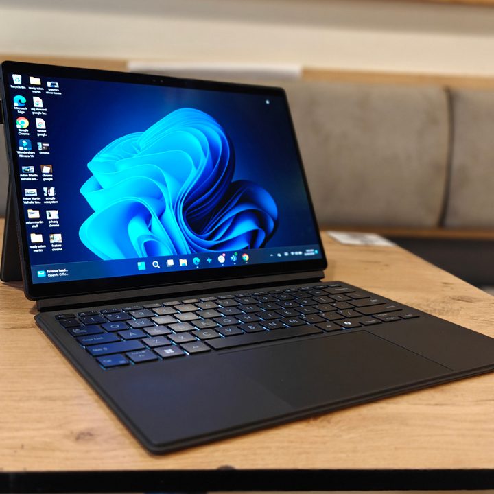 Asus ProArt PZ13 sitting on a table.