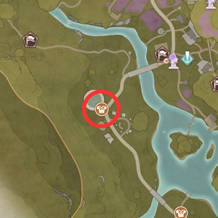 Dye Workshop map location in Infinity Nikki.