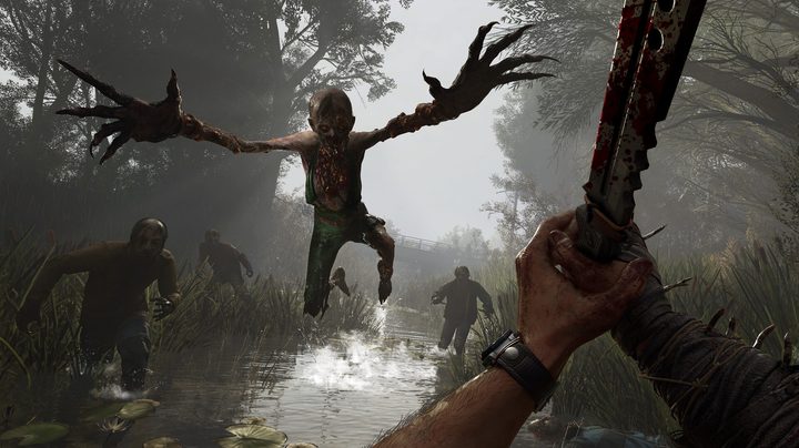 A zombie leaps towards a player in Dying Light: The Beast.