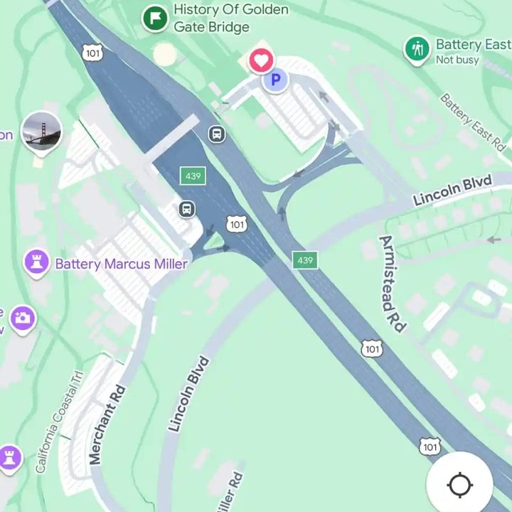 Google Maps old blue accents.