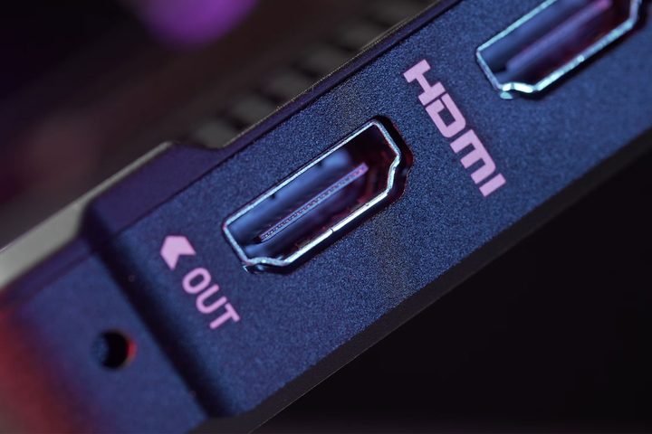 HDMI 2.1 port.
