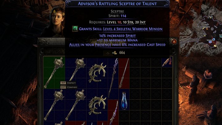 Scepter item description in Path of Exile 2.