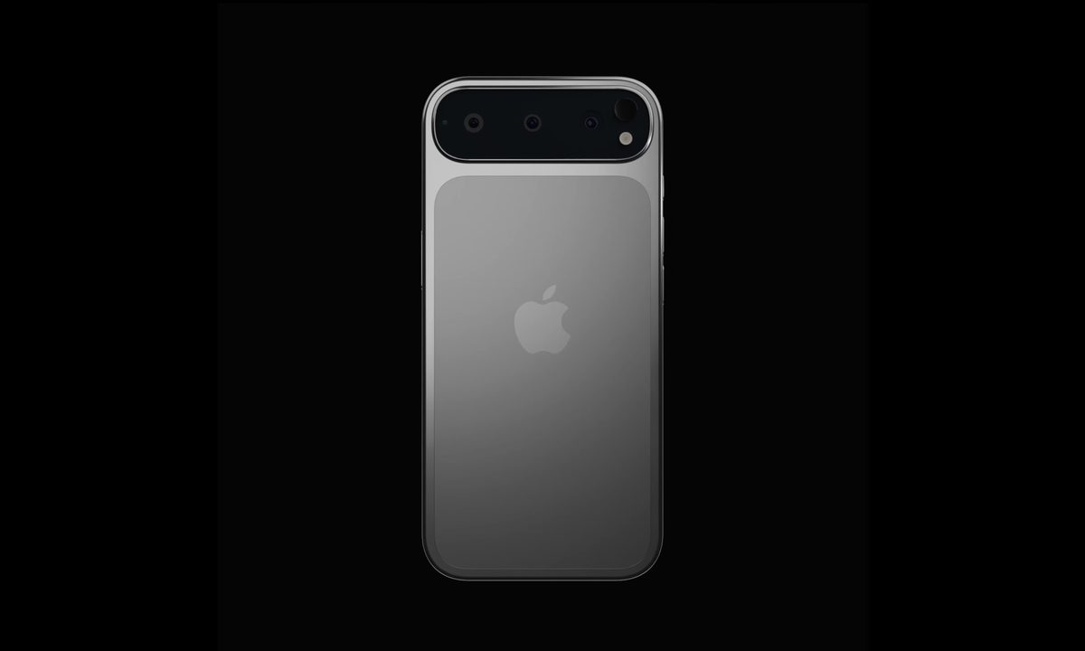 Leaked render of iPhone 17 Pro Max rear panel.