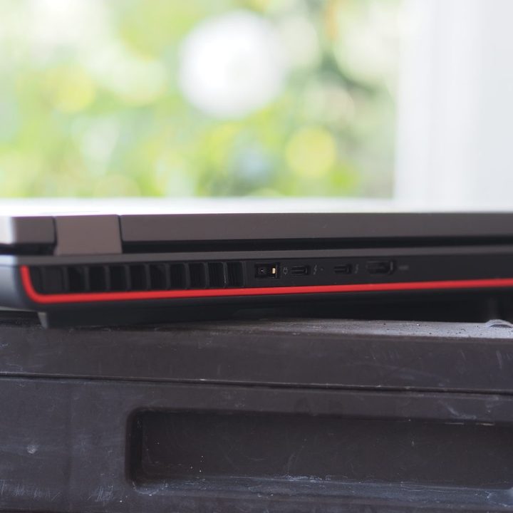 Lenovo ThinkPad P16 Gen 2 rear chassis showing ports.