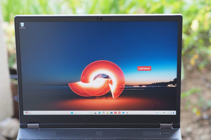 Lenovo ThinkPad P16 Gen 2 front view showing display.