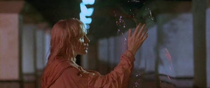 A woman touches an invisible man in Memoirs of an Invisible Man.