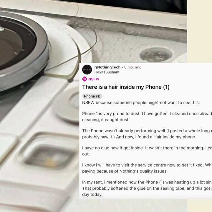 Nothing Phone durability issues showcased in user testimonies, sample 11.