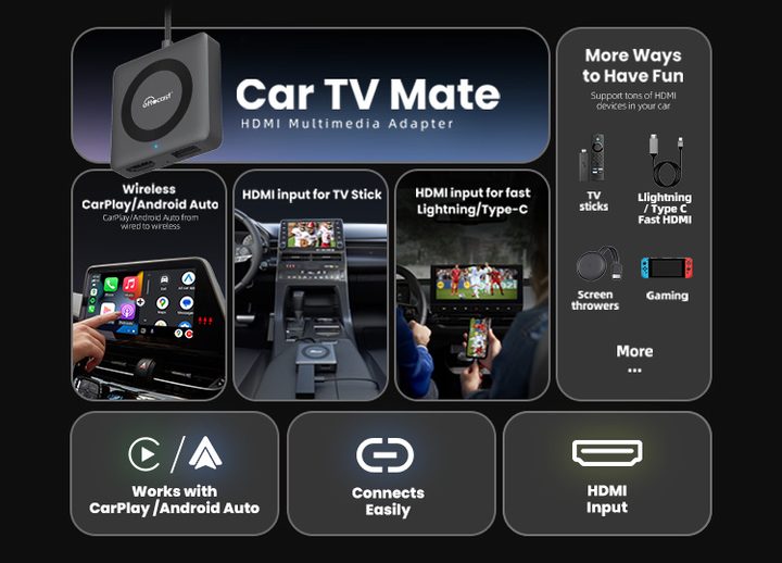 Car TV Mate HDMI mulitmedia adapter.