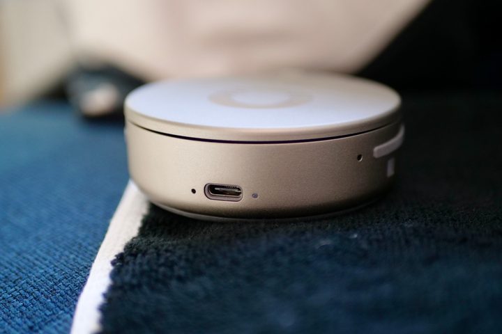 The Ozlo Sleepbuds' charging port.