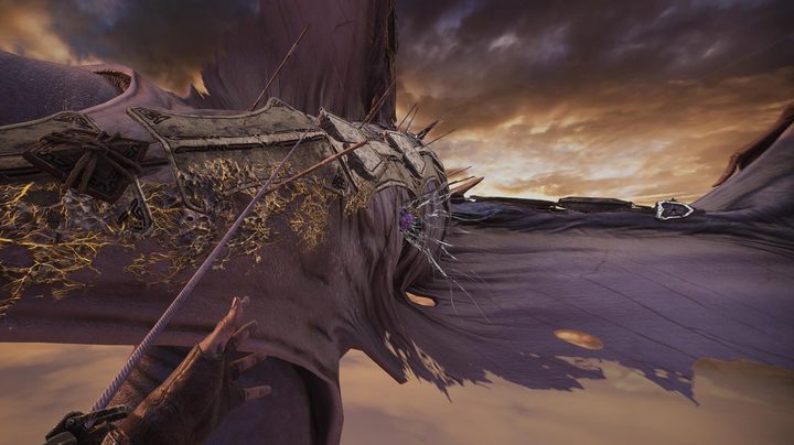 Using the grappling hook in Skydance's Behemoth.