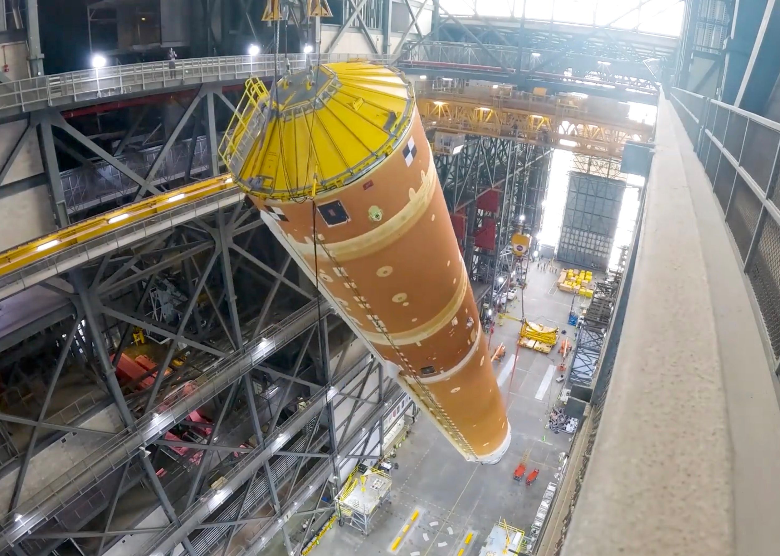 Watch NASA's SLS rocket take one small step toward the Artemis II