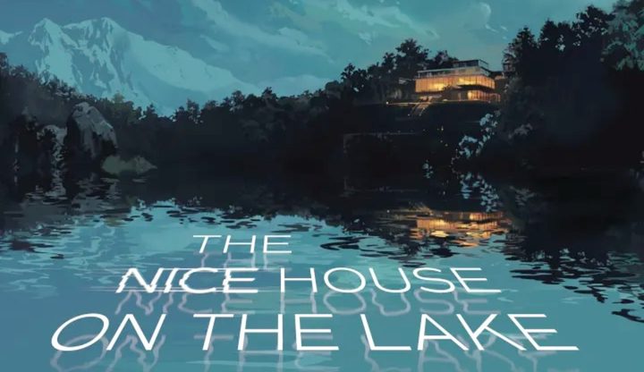A title page for The Nice House by the Lake.