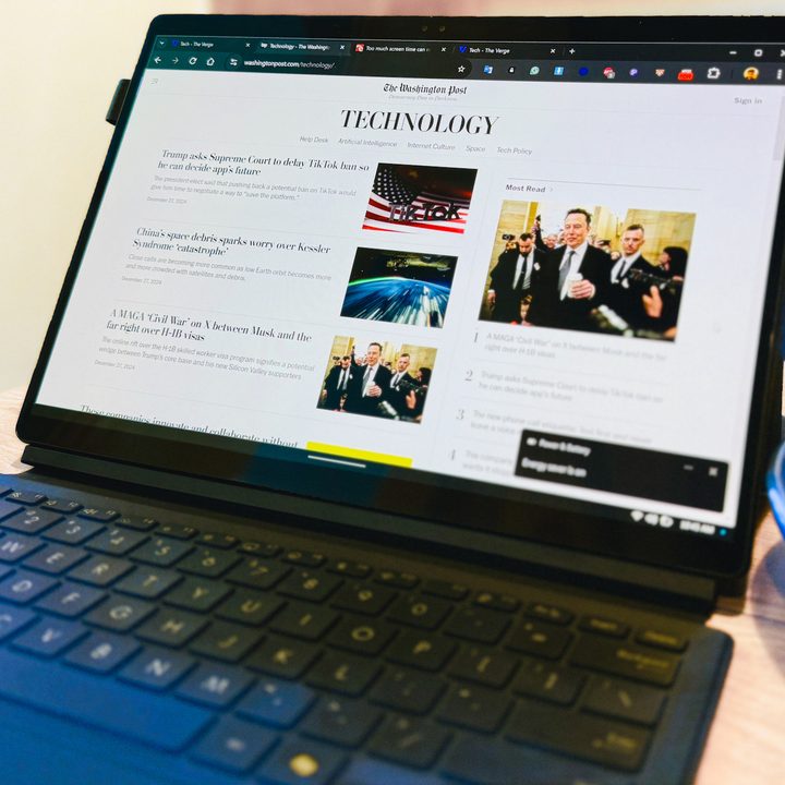 Web browsing on the Asus ProArt PZ13