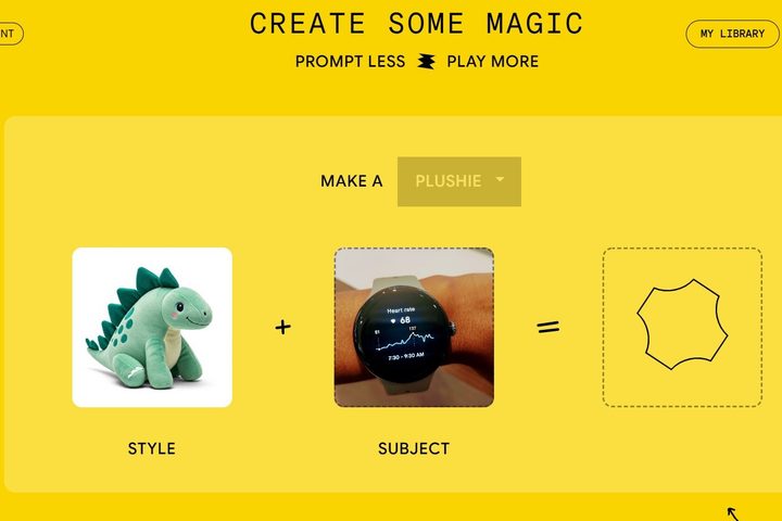 Google Whisk being used with images uploaded.
