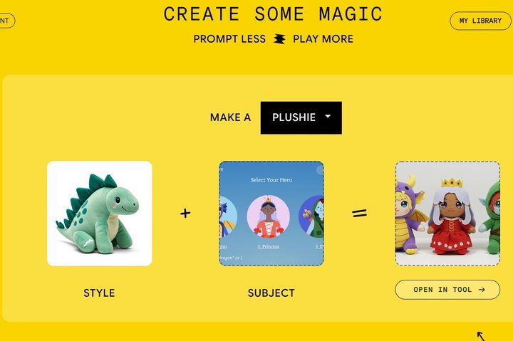 Google's Whisk AI tool being used with images.