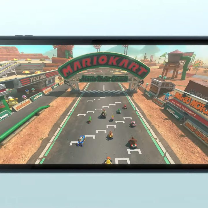 Mario Kart running on a Switch 2.