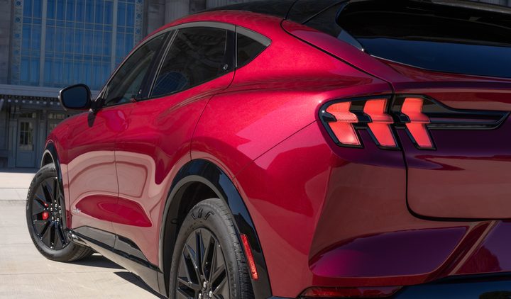 Rear of the 2025 Ford Mustang Mach-E